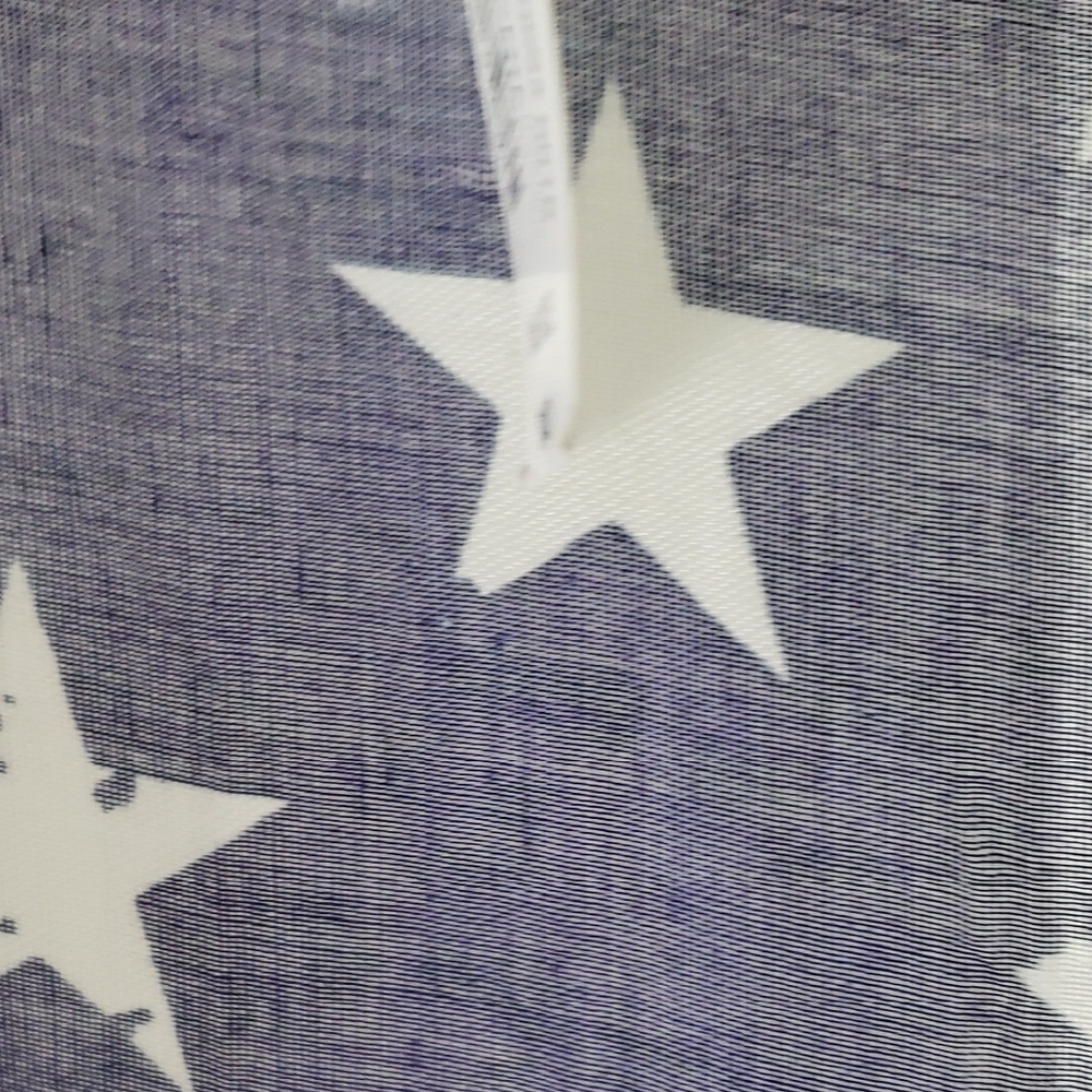 JCPenney Blue and White Starry Swim Coverup